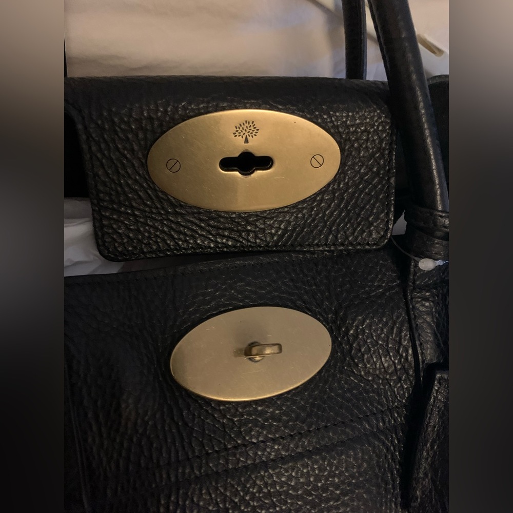 ✨💥⚡️ Mulberry Black Pebbled Leather Bayswater Satchel - Picture 5 of 16